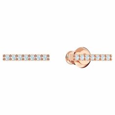 Серьги SWAROVSKI, кристаллы Swarovski, размер 10 мм, золотистый