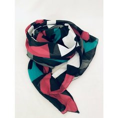 Шарф Girandola для женщин,150х70 см, разноцветный/серый