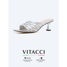 Сабо VITACCI, размер 36, серебряный