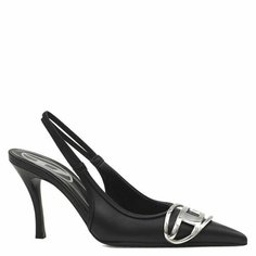 Туфли слингбэки DIESEL, размер 38, black