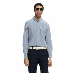 Рубашка SCOTCH & SODA, размер M, голубой