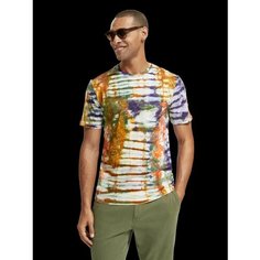 Футболка SCOTCH & SODA, размер S, разноцветный