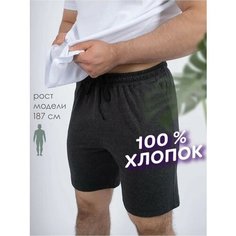 Шорты Чебоксарский Трикотаж, размер XS, обхват талии 78 см, антрацит