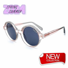Солнцезащитные очки SmakhtinS eyewear & accessories, розовый, серый