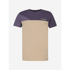 Футболка PROTEST Protest SS24 Male Cuts t-shirt, размер 48, бежевый/фиолетовый