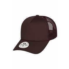 Бейсболка Street Soul 701-5-1 Пятипанельная однотонная бейсболка с сеткой полиэстер для мужчин, размер One Size 55-60 см, темно-коричневый