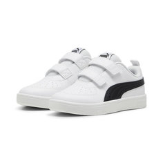 Кеды PUMA Rickie V PS, размер 2 UK, белый/черный