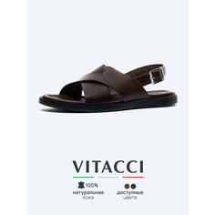 Сандалии VITACCI, размер 43, коричневый