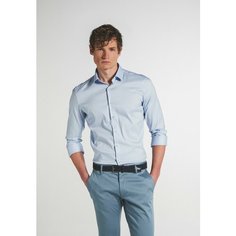 Рубашка Eterna Super Slim Fit, размер 36, голубой