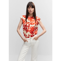 Блуза MANGO RANIA, размер 36, красный