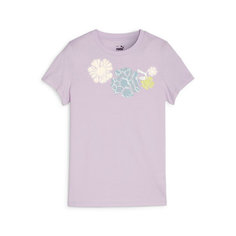 Футболка PUMA Classics Snflr Logo Tee, размер 128, фиолетовый