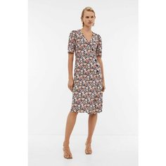 Платье Baon B4524045, размер 46, dark navy printed