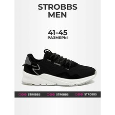 Кроссовки STROBBS, полнота 6 (RU)/ на среднюю стопу, размер 44, черный