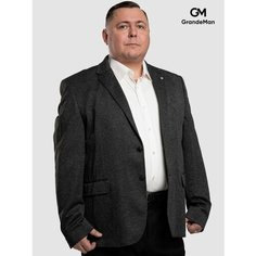 Пиджак GrandeMan PalmiroRossi, размер 70, темно-серый меланж