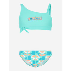 Пляжный комплект PROTEST Surf Girls Bikinis, размер 152, бирюзовый