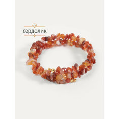 Жесткий браслет BL Jewelry, сердолик, 1 шт., размер 19 см, оранжевый