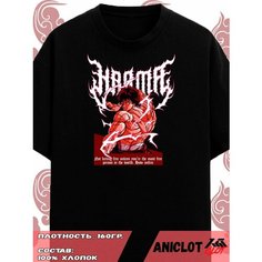 Футболка ANICLOT, размер XL, черный