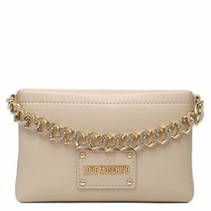 Сумка клатч LOVE MOSCHINO, светло-бежевый