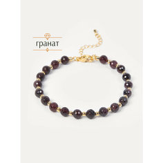 Браслет-нить BL Jewelry, гранат, 1 шт., размер 19 см, бордовый
