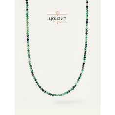 Колье BL Jewelry, циозит, длина 39 см, зеленый, красный