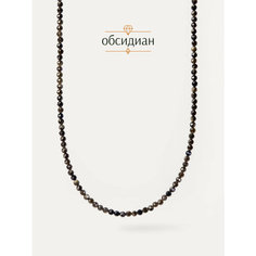 Колье BL Jewelry, обсидиан, длина 39 см, черный, желтый