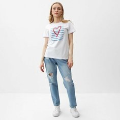 Футболка Lets Go, 1 шт., размер 54, белый