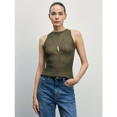 Топ Zarina, размер L (RU 48)/170, хаки/оливковый