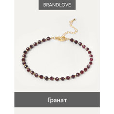 Браслет на ногу BL Jewelry, длина 21 см, 1 шт., бордовый
