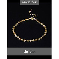 Браслет на ногу BL Jewelry, длина 21 см, 1 шт., желтый