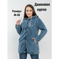 Куртка джинсовая , размер 60, синий Kiriko