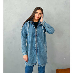 Куртка джинсовая , размер 52, light blue Kiriko