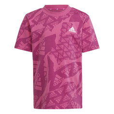Футболка adidas, размер 116, розовый