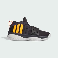 Кроссовки adidas Dame 8, размер 5 UK, aurora black/signal orange/dash grey