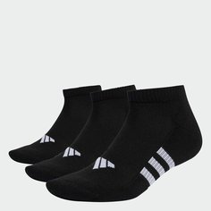 Носки adidas Performance Cushioned Low Socks, 3 пары, размер KS INT, black