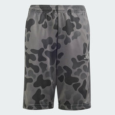 Шорты adidas TRAIN ESSENTIALS, размер 128, Grey Six / Black / Grey Four