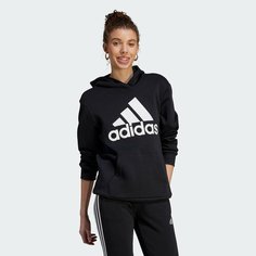 Худи adidas Essentials Logo Boyfriend , размер L, , черный