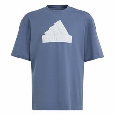 Футболка adidas Future Icons Logo, размер 128, Preloved Ink / Halo Blue