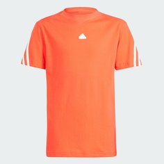 Футболка adidas Future Icons 3-Stripes Tee, размер 128., красный/белый