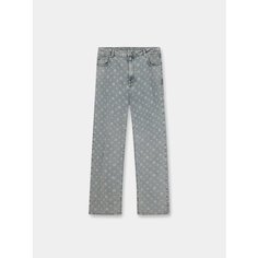 Джинсы багги Represent Clo R3 Monogram, размер 32, голубой