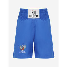 Шорты для единоборств HUKK Kids Boxing shorts Approved by RBF, размер 158, синий