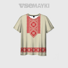 Футболка VseMayki.Ru, размер 72/74, белый