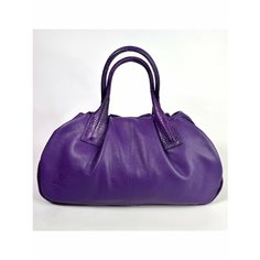 Сумка шоппер M&Marie Rango Borsa, фактура зернистая, фиолетовый