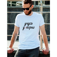 Футболка Just4you, размер M, красный, белый, черный
