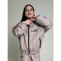 Ветровка NIkki Bambino, размер 134, розовый, бежевый
