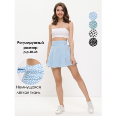 Юбка SPESPOP, размер 40-48, голубой/белый