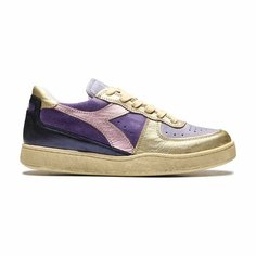 Кроссовки Diadora Mi Basket Row Cut, размер T5, фиолетовый