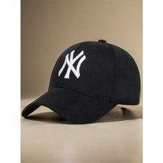 Бейсболка мужская NY для мужчин и женщин, размер 55-58, черный Нет бренда