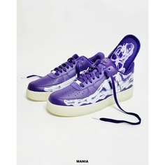 Кроссовки NIKE Air Force 1 Low, полнота M (US)/ на среднюю стопу, размер 10,5 US, фиолетовый
