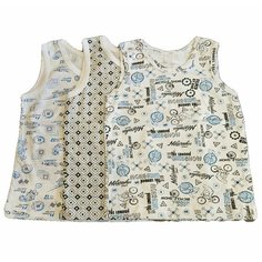 Майка Сказка, 3 шт., размер 92/98, белый, черный, зеленый, синий