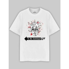 Футболка ALCRAFT JOJOS collection, размер 2XL, красный, черный, белый